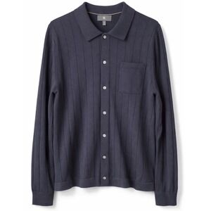 Banana Republic 100% Merino Wool Ribbed Button Cardigan Navy Blue Size M
